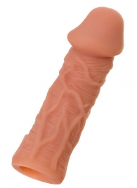 Телесная реалистичная насадка KOKOS Extreme Sleeve 05 с дополнительной стимуляцией - 12,7 см. - KOKOS - в Южно-Сахалинске купить с доставкой