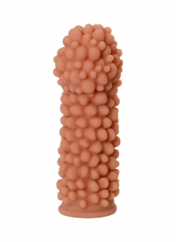 Телесная реалистичная насадка KOKOS Extreme Sleeve 08 с дополнительной стимуляцией - 12,7 см. - KOKOS - в Южно-Сахалинске купить с доставкой