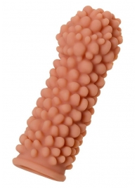 Телесная реалистичная насадка KOKOS Extreme Sleeve 08 с дополнительной стимуляцией - 12,7 см. - KOKOS - в Южно-Сахалинске купить с доставкой