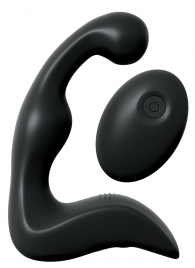 Черный вибромассажер простаты с пультом ДУ Control P-Spot Pro - Pipedream - в Южно-Сахалинске купить с доставкой