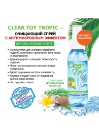Очищающий спрей для игрушек CLEAR TOY Tropic - 100 мл. - Биоритм - купить с доставкой в Южно-Сахалинске