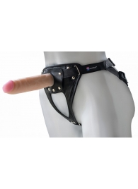 Универсальный мягкий пояс с насадкой Hard brutal BDSM-КОНСУЛ - 17 см. - LOVETOY (А-Полимер) - купить с доставкой в Южно-Сахалинске