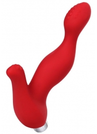 Красный силиконовый вибростимулятор простаты Proman - 12,5 см. - ToyFa - в Южно-Сахалинске купить с доставкой