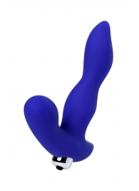 Синий силиконовый вибростимулятор простаты Stroman - 14,5 см. - ToyFa - в Южно-Сахалинске купить с доставкой