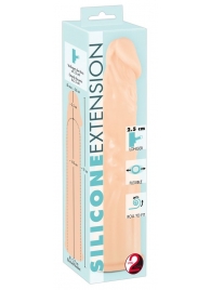 Телесная насадка-удлинитель Silicone Extension - 19 см. - Orion - в Южно-Сахалинске купить с доставкой