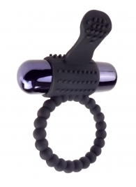 Черное эрекционное виброкольцо Vibrating Silicone Super Ring - Pipedream - в Южно-Сахалинске купить с доставкой