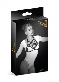 Черная упряжь на грудь Clara - Bijoux Pour Toi - купить с доставкой в Южно-Сахалинске