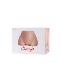 Мастурбатор-полуторс Cherry с вибрацией и двумя любовными тоннелями - KOKOS - в Южно-Сахалинске купить с доставкой