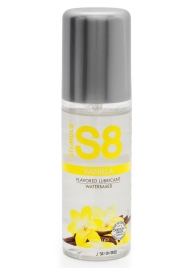 Лубрикант на водной основе Stimul8 Flavored Lube с ванильным ароматом - 125 мл. - Stimul8 - купить с доставкой в Южно-Сахалинске