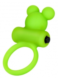 Зеленое виброкольцо на пенис A-Toys - A-toys - в Южно-Сахалинске купить с доставкой