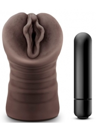 Коричневый мастурбатор-вагина Alexis - Blush Novelties - в Южно-Сахалинске купить с доставкой