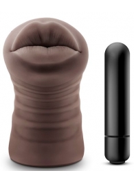 Коричневый мастурбатор-ротик Renee - Blush Novelties - в Южно-Сахалинске купить с доставкой