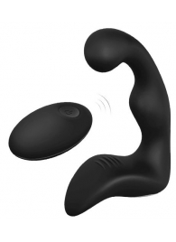 Черный вибромассажер простаты REMOTE BOOTY PLEASER - Dream Toys - в Южно-Сахалинске купить с доставкой