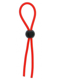 Красное эрекционное лассо с одной бусинкой-утяжкой STRETCHY THICK LASSO - Dream Toys - в Южно-Сахалинске купить с доставкой