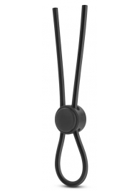 Черное силиконовое лассо на пенис SILICONE LOOP COCK RING - Blush Novelties - в Южно-Сахалинске купить с доставкой