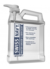 Канистра лубриканта Swiss Navy Water Based Lube на водной основе - 3,8 л. - Swiss navy - купить с доставкой в Южно-Сахалинске