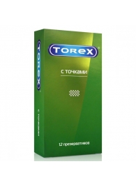 Текстурированные презервативы Torex  С точками  - 12 шт. - Torex - купить с доставкой в Южно-Сахалинске