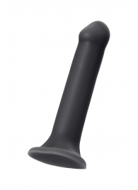 Черный фаллос на присоске Silicone Bendable Dildo XL - 20 см. - Strap-on-me - купить с доставкой в Южно-Сахалинске