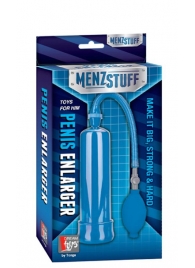 Синяя вакуумная помпа MENZSTUFF PENIS ENLARGER - Dream Toys - в Южно-Сахалинске купить с доставкой