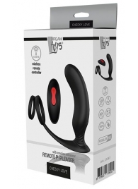 Черный массажер простаты REMOTE P-PLEASER - Dream Toys - в Южно-Сахалинске купить с доставкой