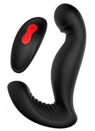 Черный вибромассажер простаты SWIRLING P-PLEASER - Dream Toys - в Южно-Сахалинске купить с доставкой