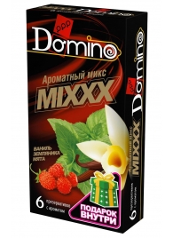 Ароматизированные презервативы DOMINO  Ароматный микс  - 6 шт. - Domino - купить с доставкой в Южно-Сахалинске