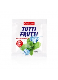 Пробник гель-смазки Tutti-frutti со вкусом мяты - 4 гр. - Биоритм - купить с доставкой в Южно-Сахалинске