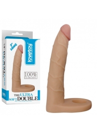 Телесная насадка-фаллоимитатор для двойного проникновения - 17 см. - Lovetoy - купить с доставкой в Южно-Сахалинске