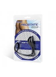 Стимулятор простаты с фиксацией эрекционным кольцом Prostate Gear - BlueLine - в Южно-Сахалинске купить с доставкой