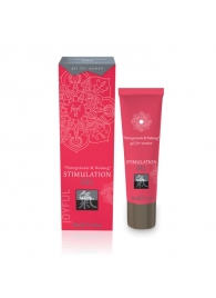 Возбуждающий интимный гель для двоих STIMULATION GEL Pomegranate   Nutmeg - 30 мл. - Shiatsu - купить с доставкой в Южно-Сахалинске