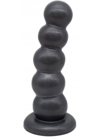 Черная насадка-плаг на харнесс PLATINUM 7 - 19,5 см. - LOVETOY (А-Полимер) - купить с доставкой в Южно-Сахалинске