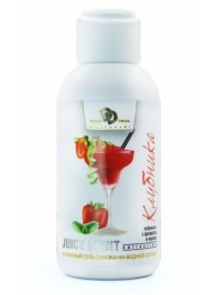 Интимный гель-смазка JUICY FRUIT с ароматом клубники - 100 мл. - БиоМед - купить с доставкой в Южно-Сахалинске