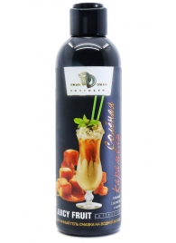 Интимный гель-смазка JUICY FRUIT с ароматом солёной карамели - 200 мл. - БиоМед - купить с доставкой в Южно-Сахалинске