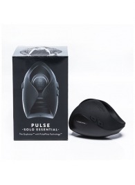 Черный инновационный мужской вибратор PULSE SOLO ESSENTIAL - Hot Octopuss - в Южно-Сахалинске купить с доставкой