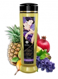 Массажное масло Libido Exotic Fruits с ароматом экзотических фруктов - 240 мл. - Shunga - купить с доставкой в Южно-Сахалинске