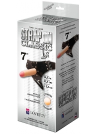 Пояс-трусики с насадкой Classic lux-Duke - 17,5 см. - LOVETOY (А-Полимер) - купить с доставкой в Южно-Сахалинске