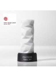 Белый 3D мастурбатор POLYGON - Tenga - в Южно-Сахалинске купить с доставкой