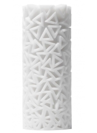 Белый 3D мастурбатор PILE - Tenga - в Южно-Сахалинске купить с доставкой