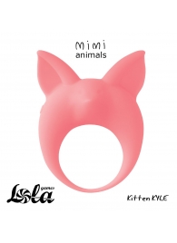 Оранжевое эрекционное кольцо Kitten Kyle - Lola Games - в Южно-Сахалинске купить с доставкой