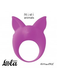 Фиолетовое эрекционное кольцо Kitten Kyle - Lola Games - в Южно-Сахалинске купить с доставкой