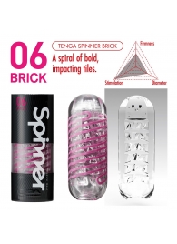 Мастурбатор SPINNER Brick - Tenga - в Южно-Сахалинске купить с доставкой