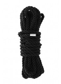 Черная веревка для шибари DELUXE BONDAGE ROPE - 5 м. - Dream Toys - купить с доставкой в Южно-Сахалинске