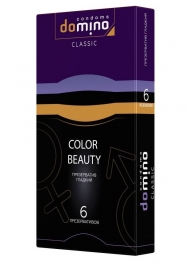Разноцветные презервативы DOMINO Colour Beauty - 6 шт. - Domino - купить с доставкой в Южно-Сахалинске