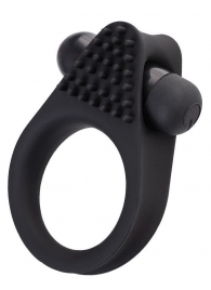 Черное эрекционное виброкольцо Brid с шипиками - A-toys - в Южно-Сахалинске купить с доставкой