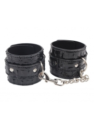 Черные наручники Surrender Wrist Restraints - Chisa - купить с доставкой в Южно-Сахалинске