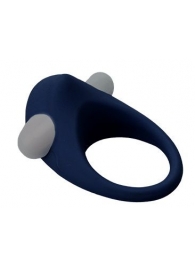 Гладкое синее эрекционное виброкольцо STIMU RING - Dream Toys - в Южно-Сахалинске купить с доставкой
