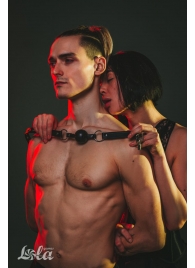 Черный кляп Love Addict на замочке - Lola Games - купить с доставкой в Южно-Сахалинске