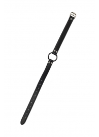 Черный кляп-кольцо Modesty - Lola Games - купить с доставкой в Южно-Сахалинске