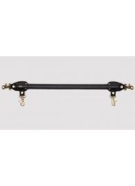 Черная распорка для ног Bound to You Faux Leather Spreader Bar - 50,8 см. - Fifty Shades of Grey - купить с доставкой в Южно-Сахалинске