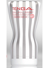Мастурбатор TENGA Squeeze Tube Cup Soft - Tenga - в Южно-Сахалинске купить с доставкой